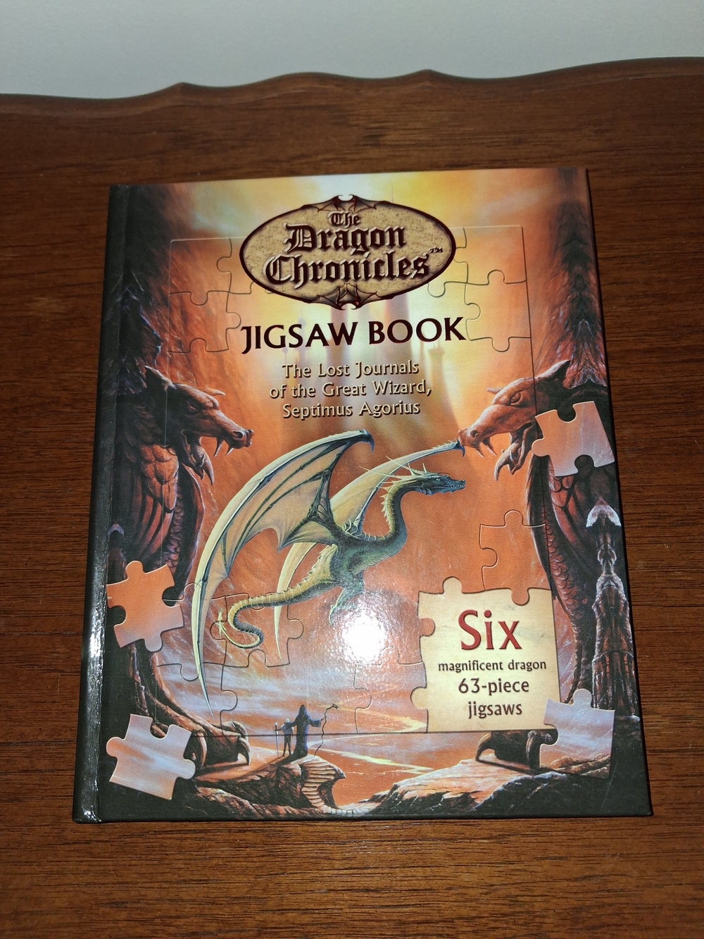 Jigsaw Book - Orange Dragon Puzzle Set